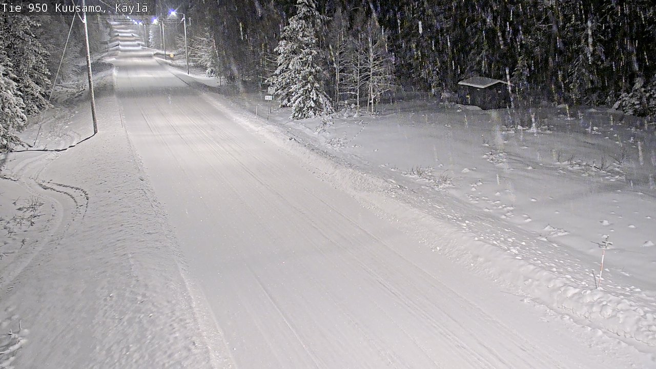 Weather Camera Image Väg 950 Kuusamo, Käylä, Kuusamo, Pohjois-Pohjanmaa