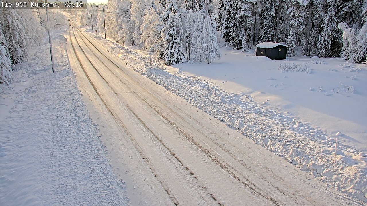 Weather Camera Image Väg 950 Kuusamo, Käylä, Kuusamo, Pohjois-Pohjanmaa