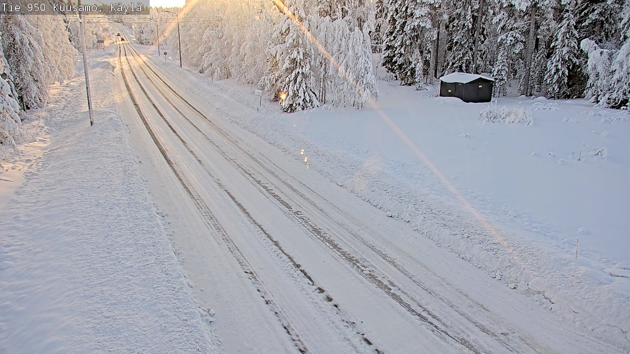 Weather Camera Image Väg 950 Kuusamo, Käylä, Kuusamo, Pohjois-Pohjanmaa
