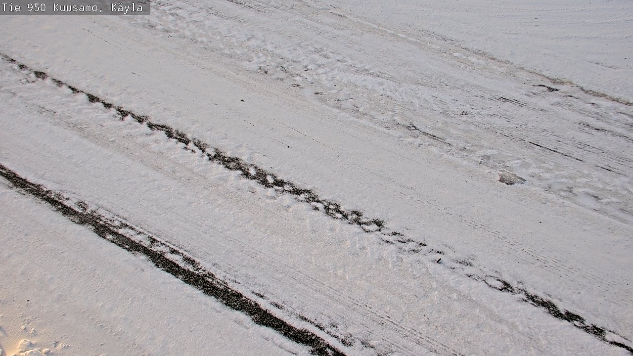 Weather Camera Image Väg 950 Kuusamo, Käylä, Kuusamo, Pohjois-Pohjanmaa