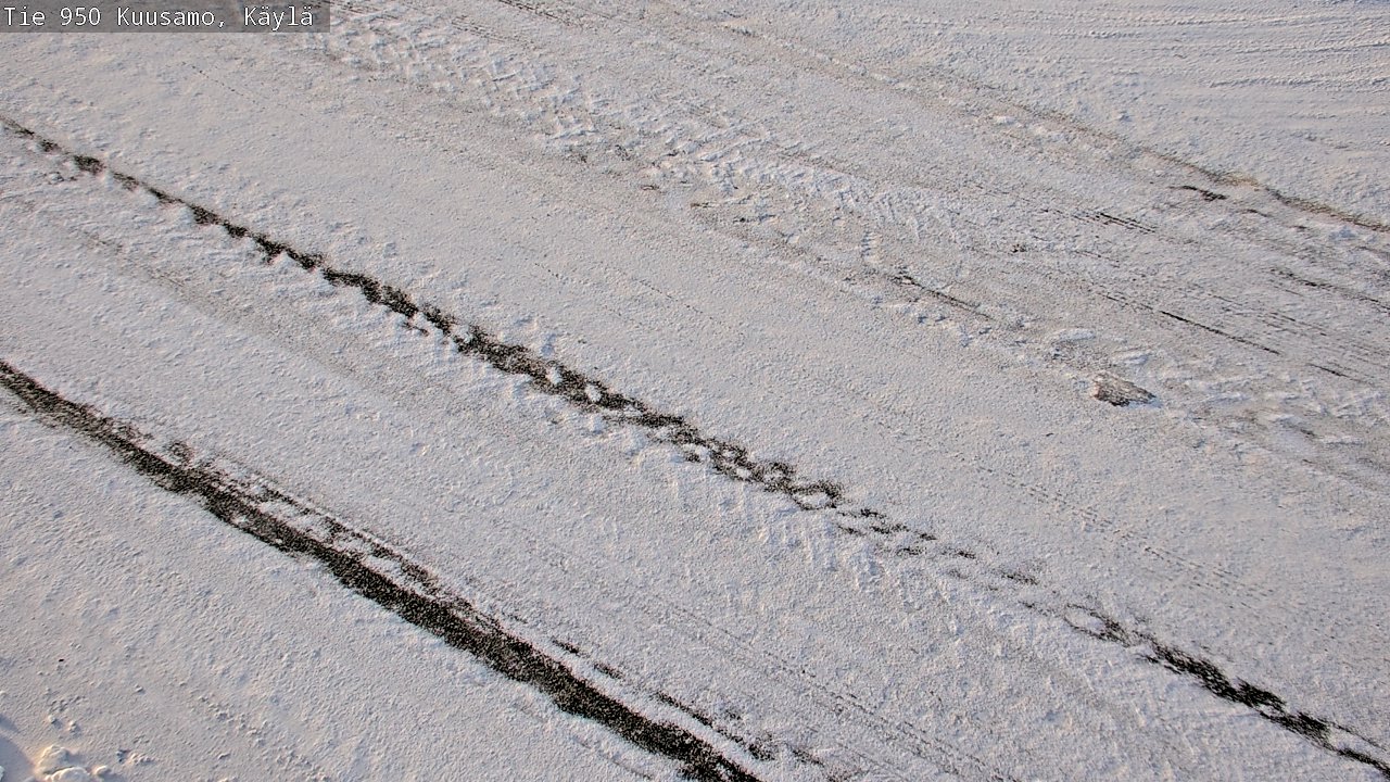 Weather Camera Image Väg 950 Kuusamo, Käylä, Kuusamo, Pohjois-Pohjanmaa