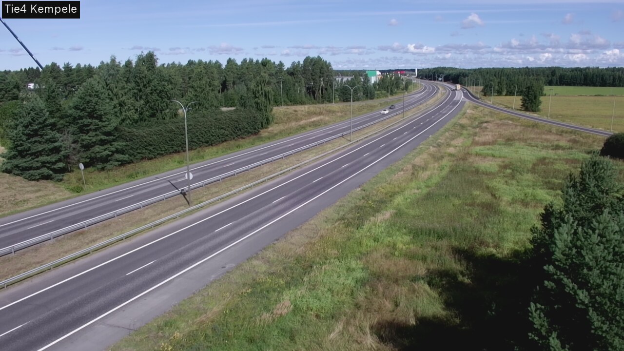 Weather Camera Image Väg 4 Kempele, Zeppelin, Kempele, Pohjois-Pohjanmaa