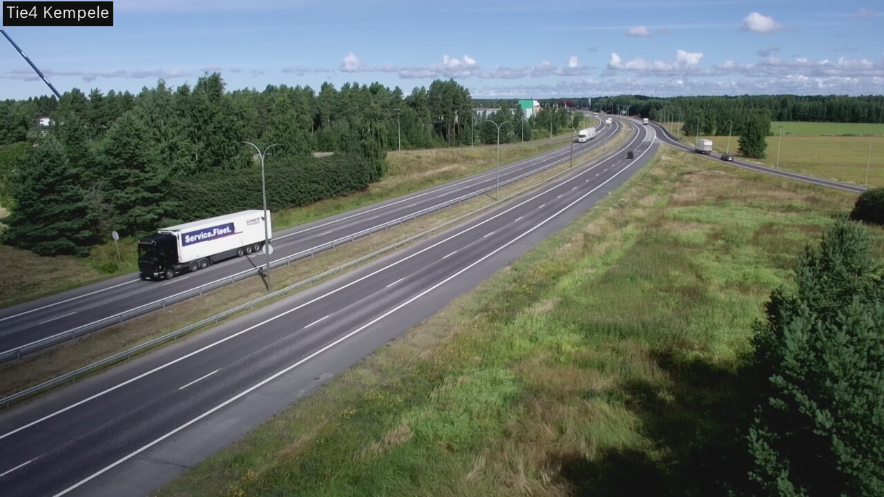 Weather Camera Image Väg 4 Kempele, Zeppelin, Kempele, Pohjois-Pohjanmaa