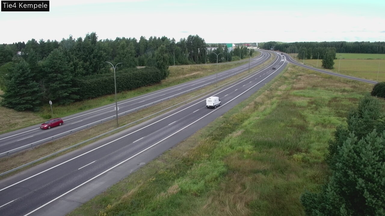 Weather Camera Image Väg 4 Kempele, Zeppelin, Kempele, Pohjois-Pohjanmaa
