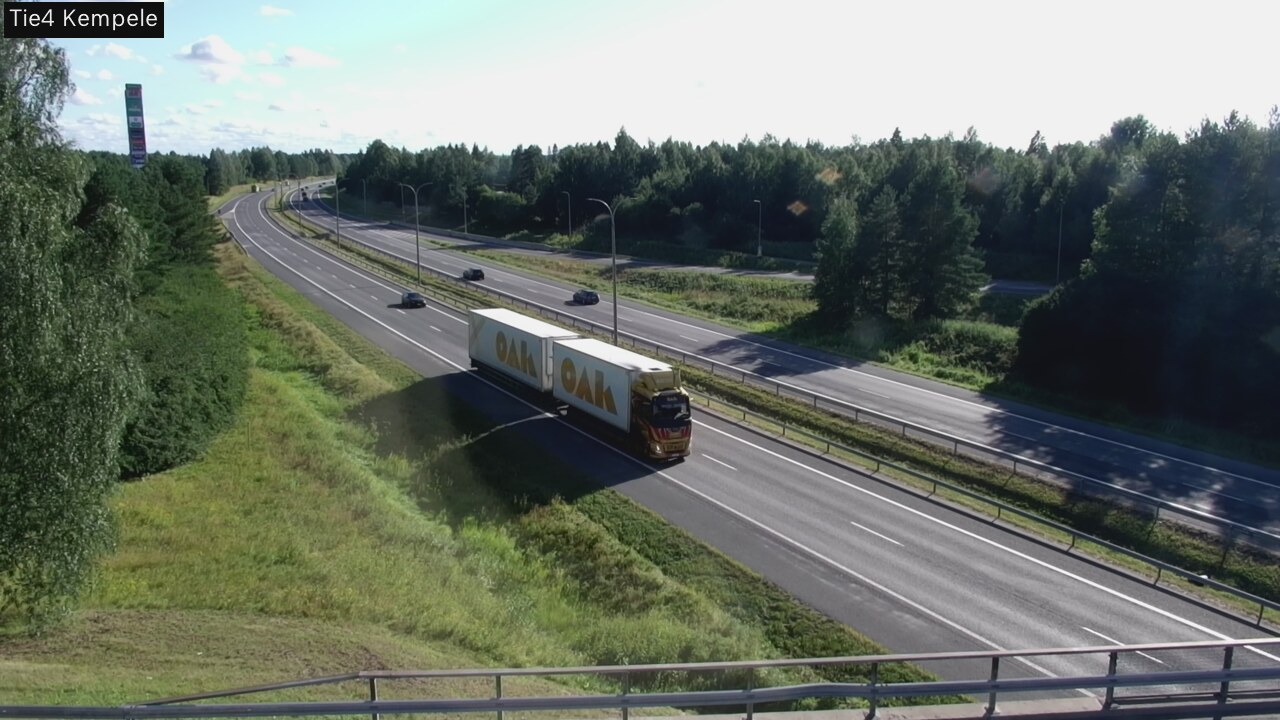 Weather Camera Image Väg 4 Kempele, Zeppelin, Kempele, Pohjois-Pohjanmaa