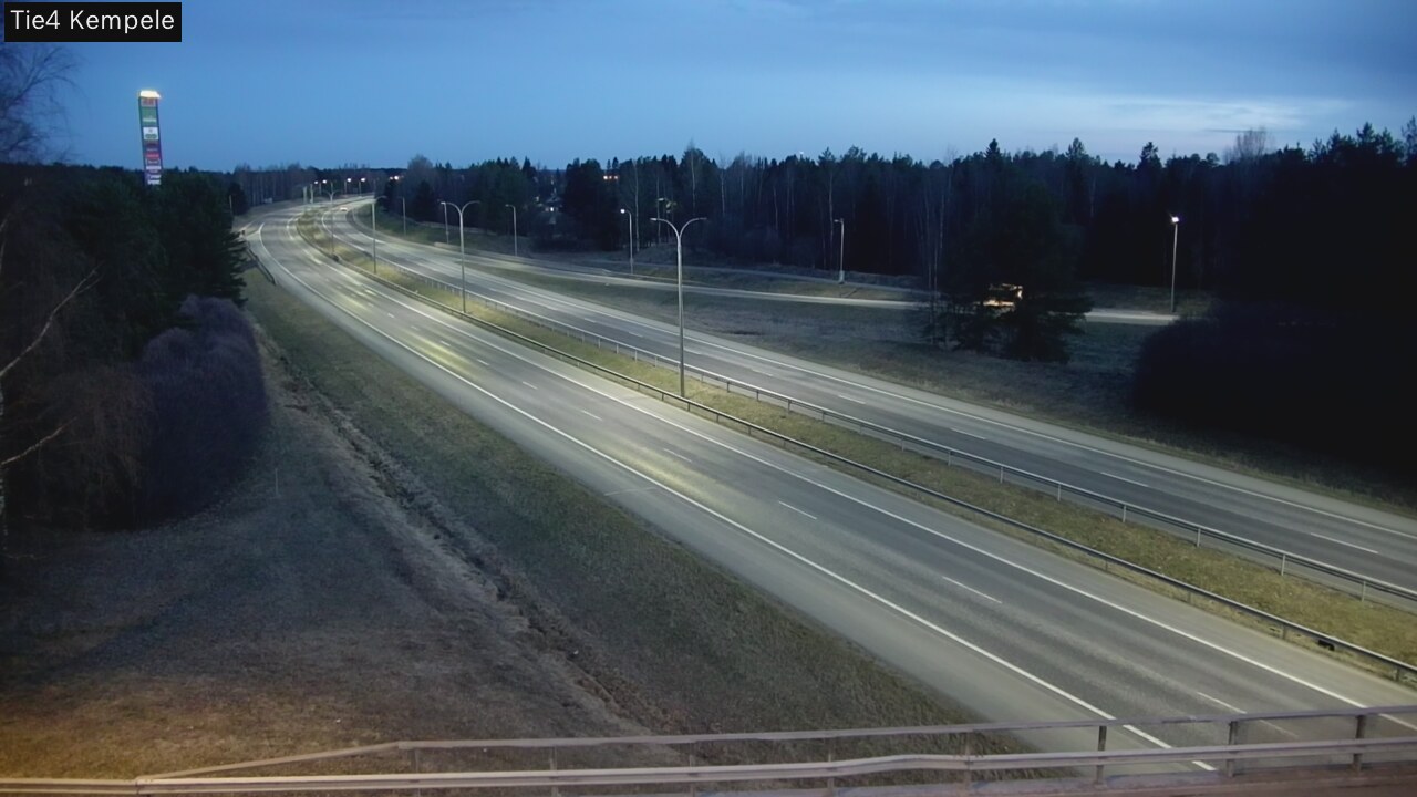 Weather Camera Image Väg 4 Kempele, Zeppelin, Kempele, Pohjois-Pohjanmaa