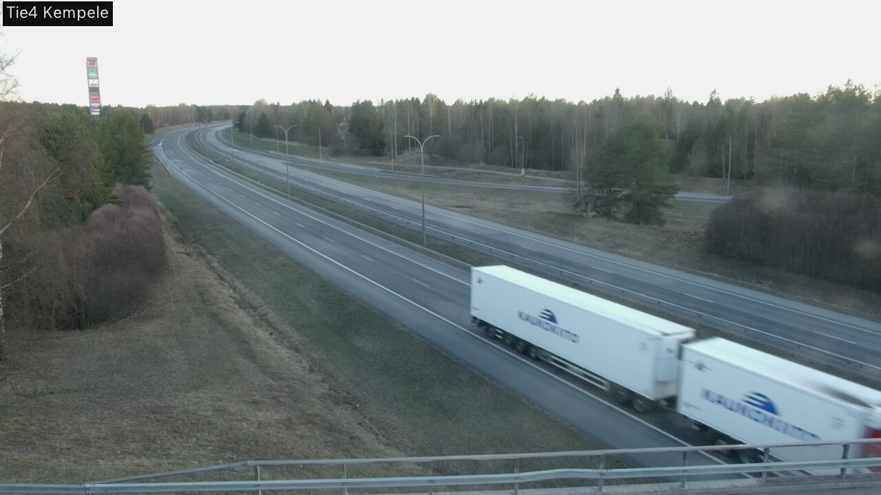 Weather Camera Image Väg 4 Kempele, Zeppelin, Kempele, Pohjois-Pohjanmaa