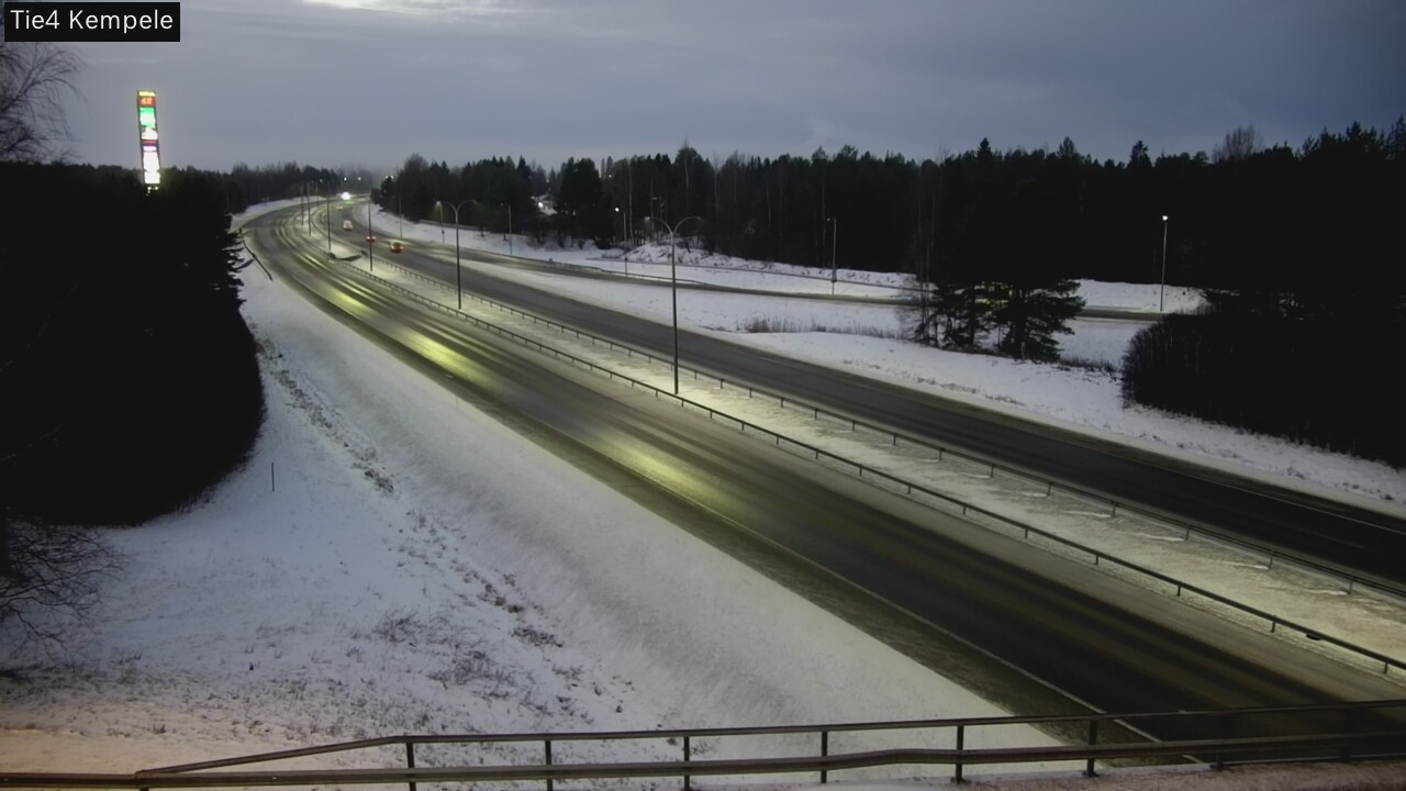 Weather Camera Image Väg 4 Kempele, Zeppelin, Kempele, Pohjois-Pohjanmaa