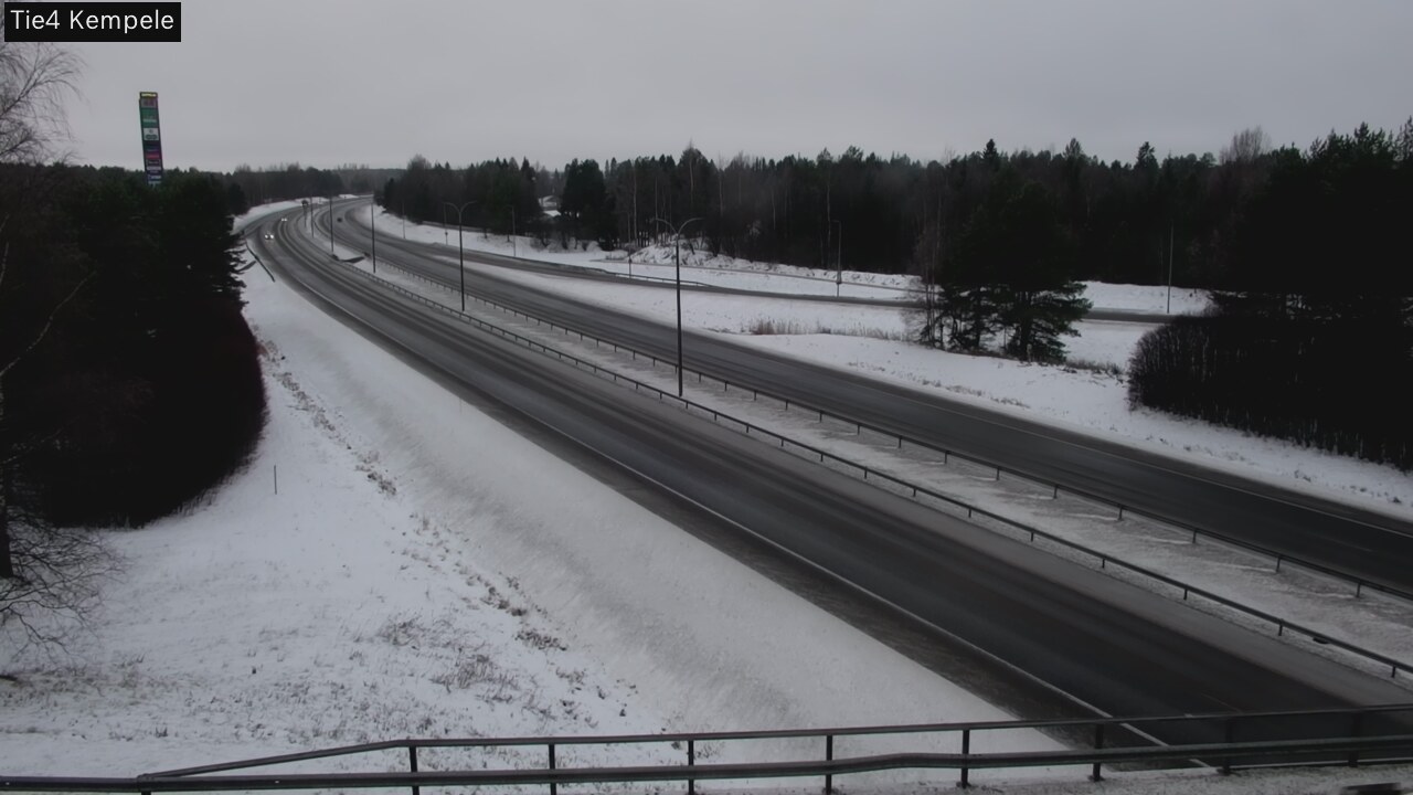 Weather Camera Image Väg 4 Kempele, Zeppelin, Kempele, Pohjois-Pohjanmaa