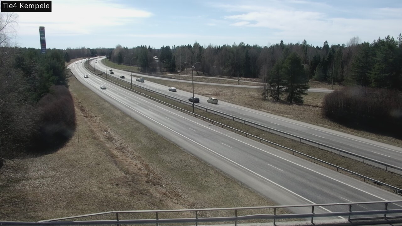 Weather Camera Image Väg 4 Kempele, Zeppelin, Kempele, Pohjois-Pohjanmaa