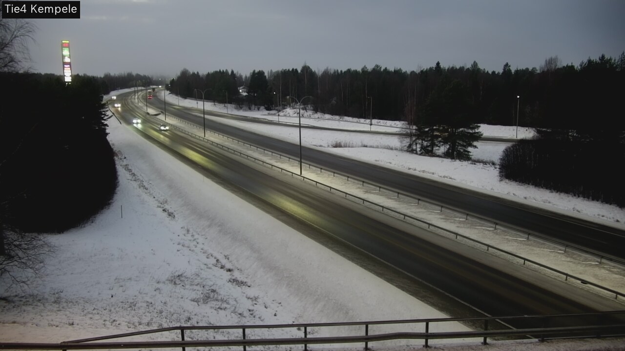 Weather Camera Image Väg 4 Kempele, Zeppelin, Kempele, Pohjois-Pohjanmaa