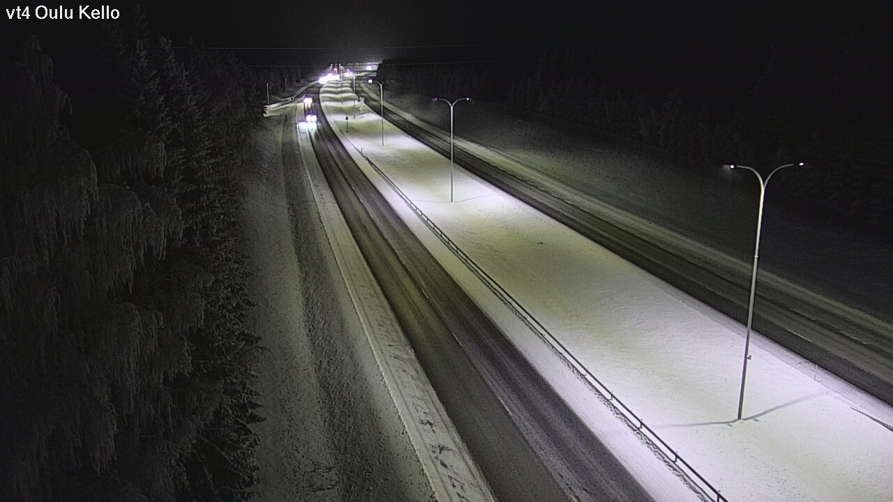 Weather Camera Image Väg 4 Uleåborg, Kello, Oulu, Pohjois-Pohjanmaa