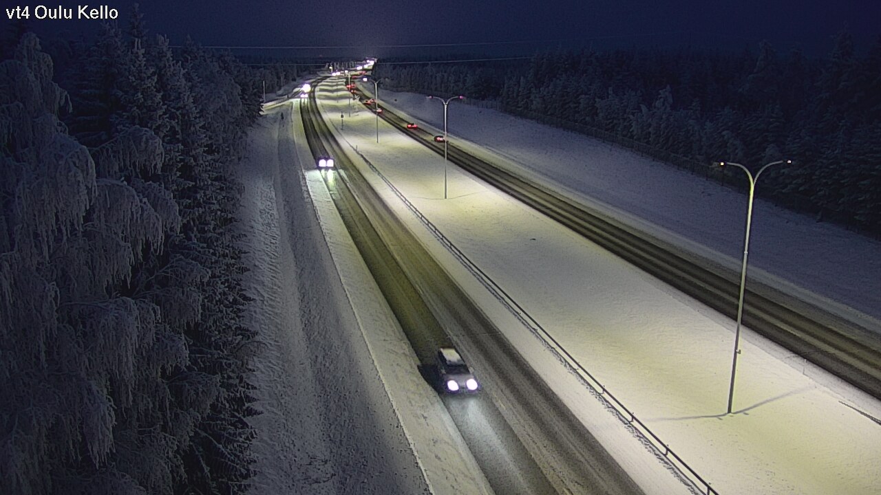 Weather Camera Image Väg 4 Uleåborg, Kello, Oulu, Pohjois-Pohjanmaa