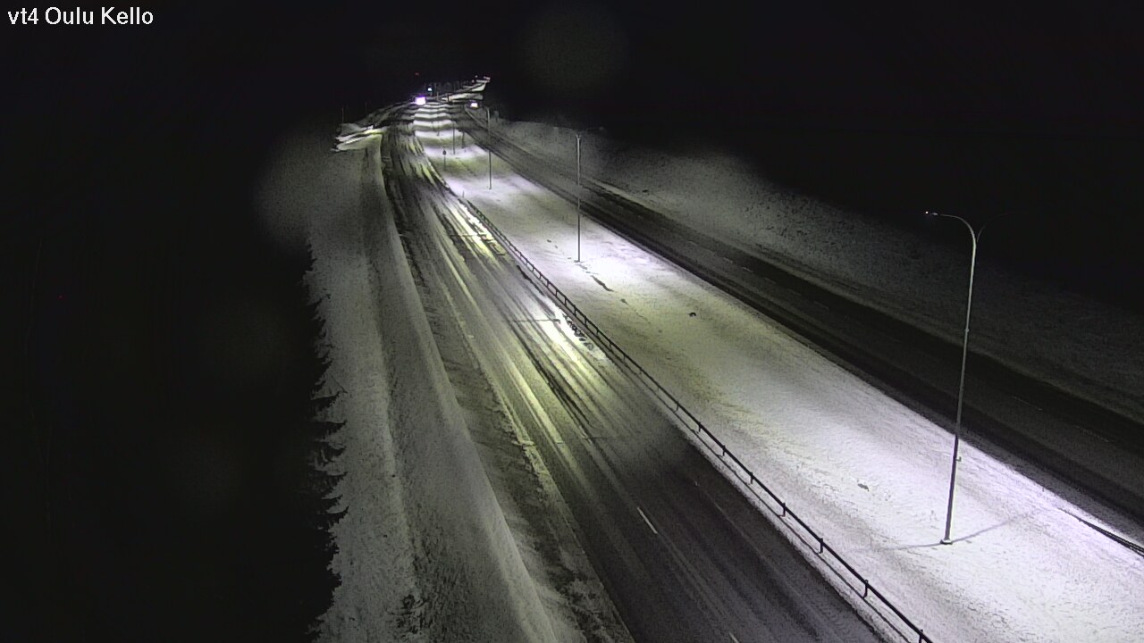 Weather Camera Image Väg 4 Uleåborg, Kello, Oulu, Pohjois-Pohjanmaa