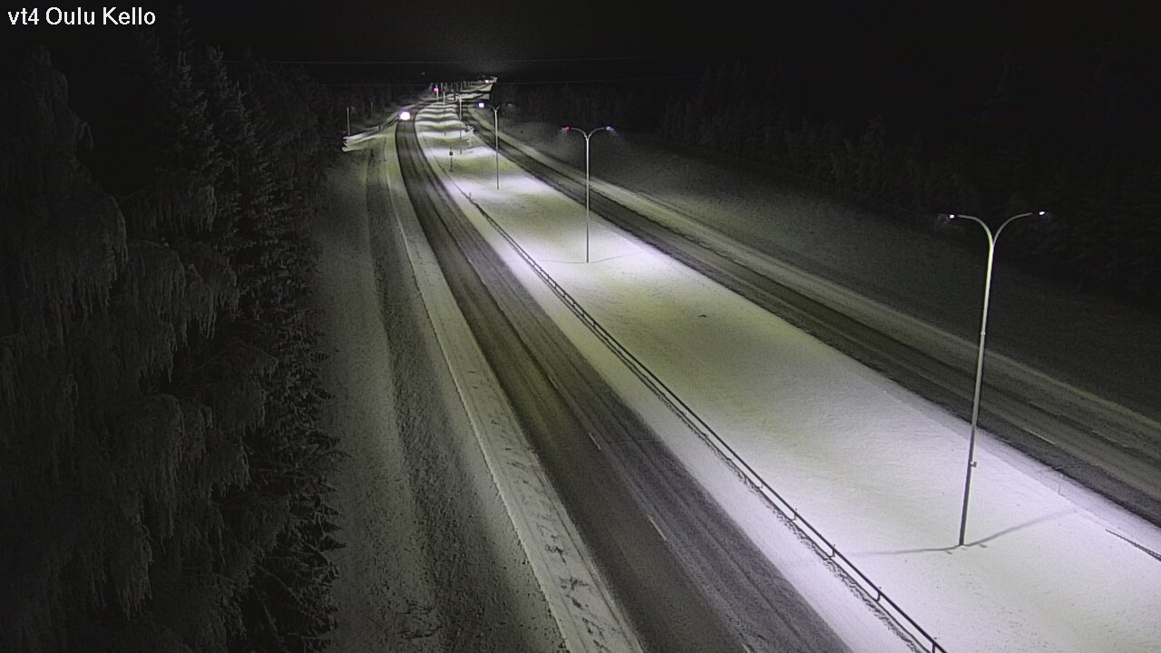 Weather Camera Image Road 4 Oulu, Kello, Oulu, Pohjois-Pohjanmaa