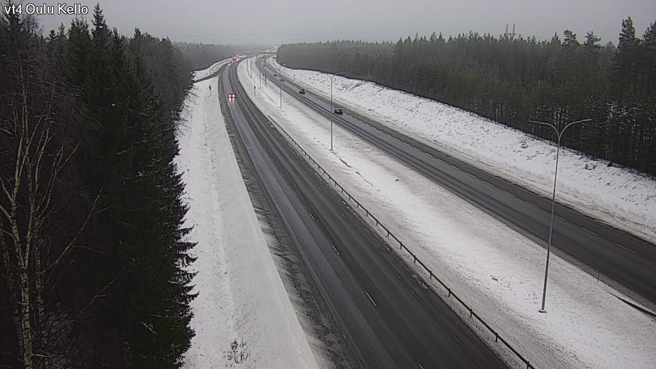 Weather Camera Image Väg 4 Uleåborg, Kello, Oulu, Pohjois-Pohjanmaa