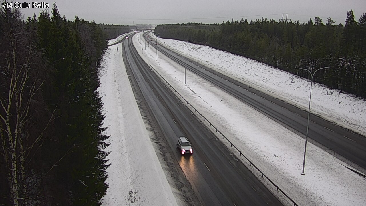 Weather Camera Image Väg 4 Uleåborg, Kello, Oulu, Pohjois-Pohjanmaa