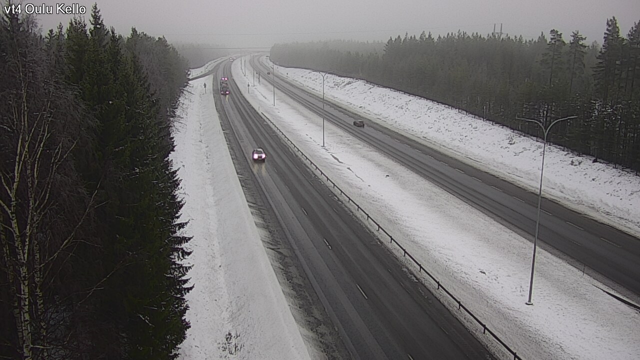 Weather Camera Image Väg 4 Uleåborg, Kello, Oulu, Pohjois-Pohjanmaa