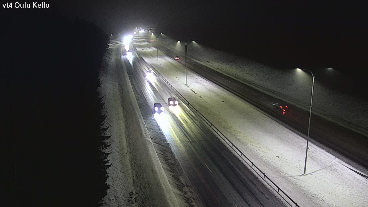 Weather Camera Image Väg 4 Uleåborg, Kello, Oulu, Pohjois-Pohjanmaa