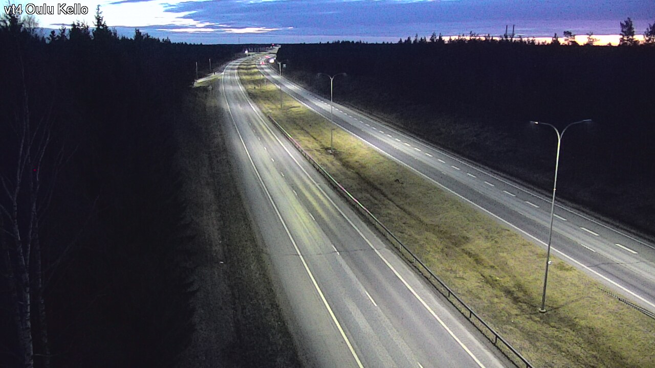 Weather Camera Image Road 4 Oulu, Kello, Oulu, Pohjois-Pohjanmaa