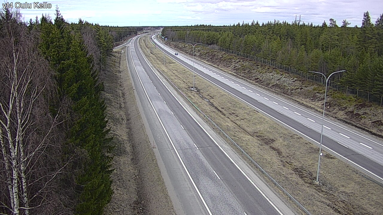 Weather Camera Image Road 4 Oulu, Kello, Oulu, Pohjois-Pohjanmaa