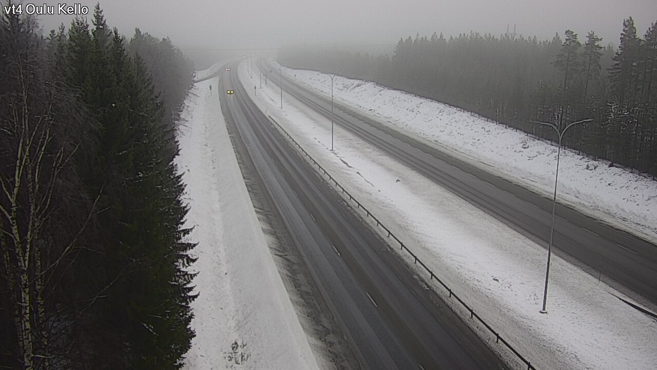 Weather Camera Image Väg 4 Uleåborg, Kello, Oulu, Pohjois-Pohjanmaa
