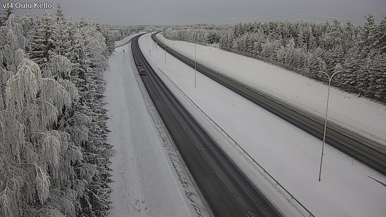 Weather Camera Image Väg 4 Uleåborg, Kello, Oulu, Pohjois-Pohjanmaa