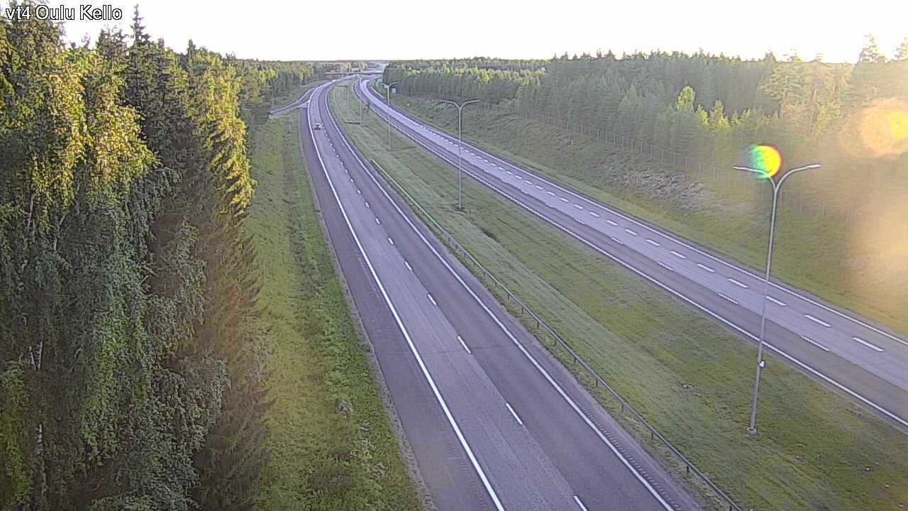 Weather Camera Image Road 4 Oulu, Kello, Oulu, Pohjois-Pohjanmaa
