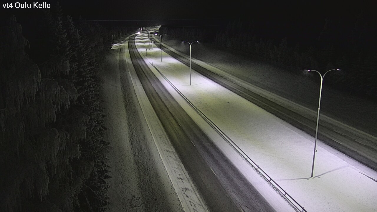 Weather Camera Image Road 4 Oulu, Kello, Oulu, Pohjois-Pohjanmaa