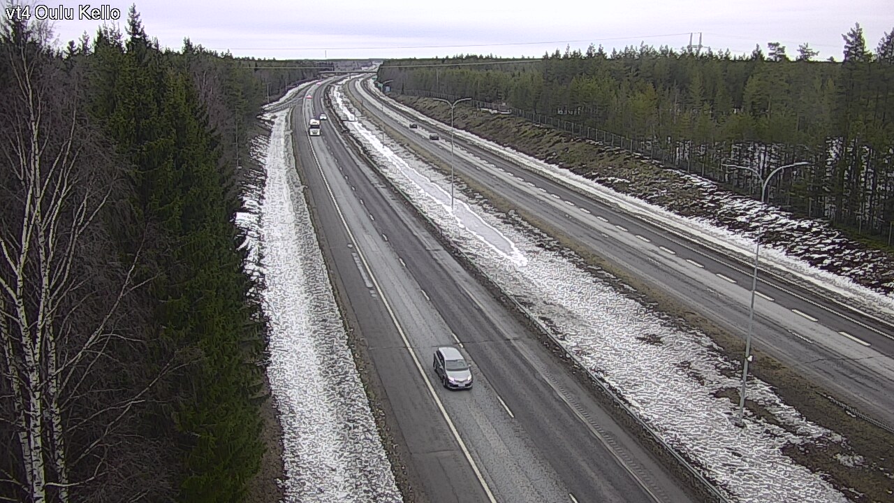 Weather Camera Image Road 4 Oulu, Kello, Oulu, Pohjois-Pohjanmaa