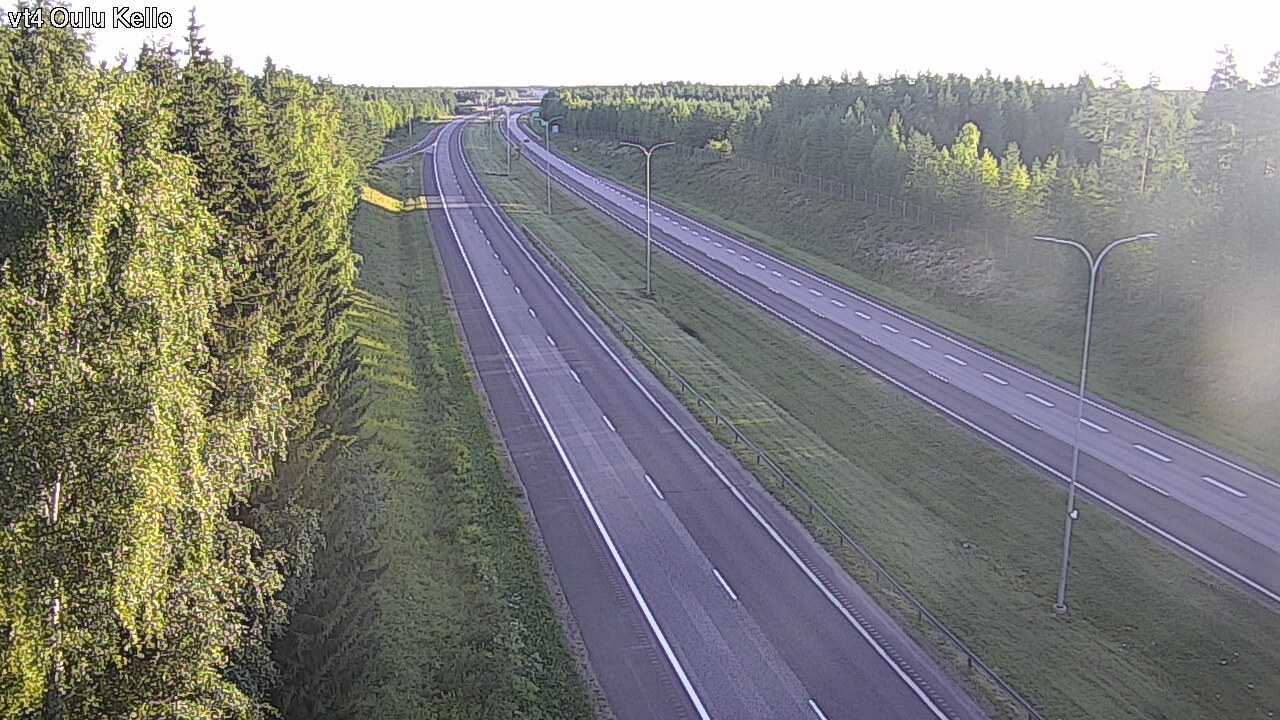 Weather Camera Image Road 4 Oulu, Kello, Oulu, Pohjois-Pohjanmaa