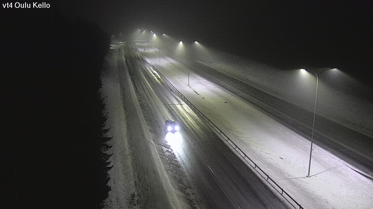 Weather Camera Image Väg 4 Uleåborg, Kello, Oulu, Pohjois-Pohjanmaa