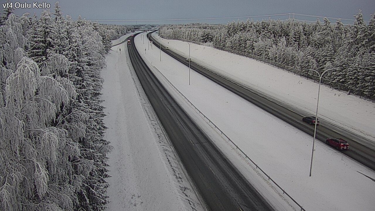 Weather Camera Image Väg 4 Uleåborg, Kello, Oulu, Pohjois-Pohjanmaa
