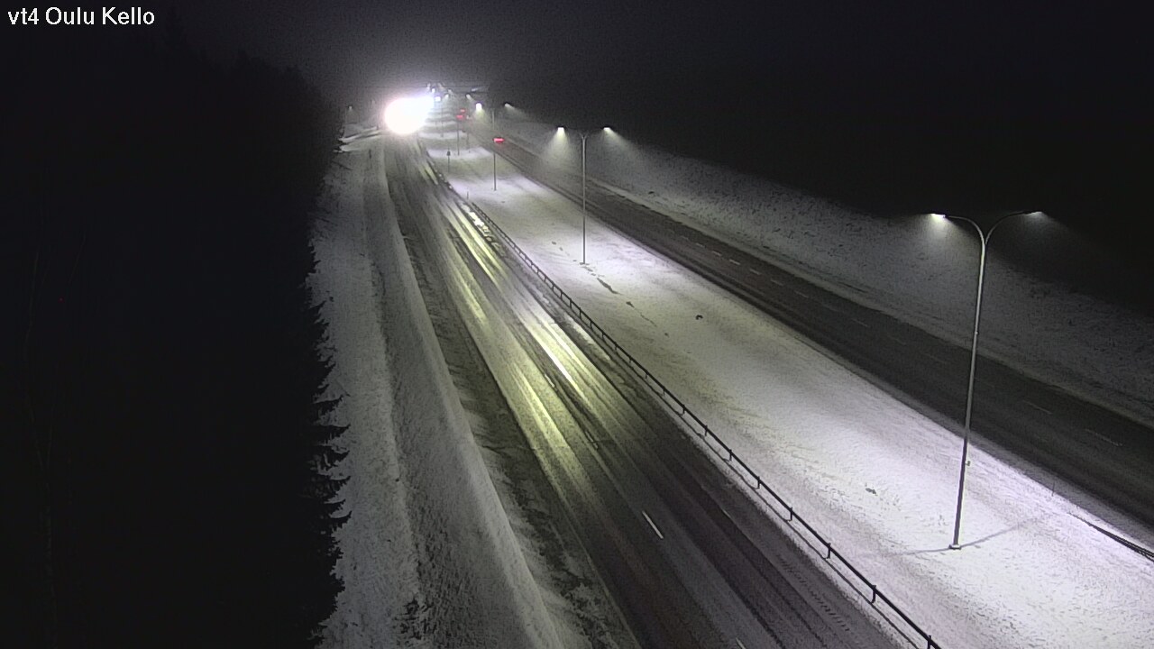Weather Camera Image Väg 4 Uleåborg, Kello, Oulu, Pohjois-Pohjanmaa