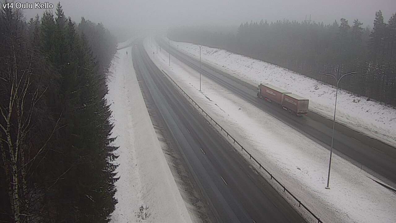 Weather Camera Image Väg 4 Uleåborg, Kello, Oulu, Pohjois-Pohjanmaa