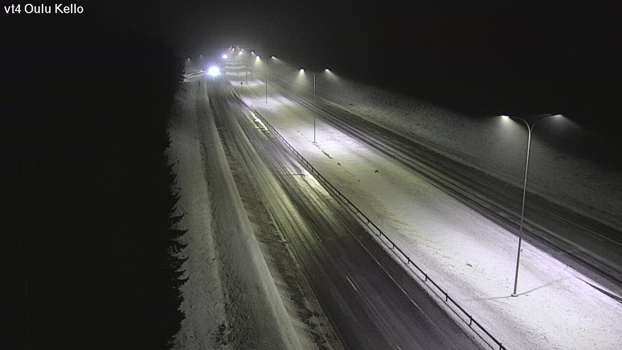Weather Camera Image Väg 4 Uleåborg, Kello, Oulu, Pohjois-Pohjanmaa