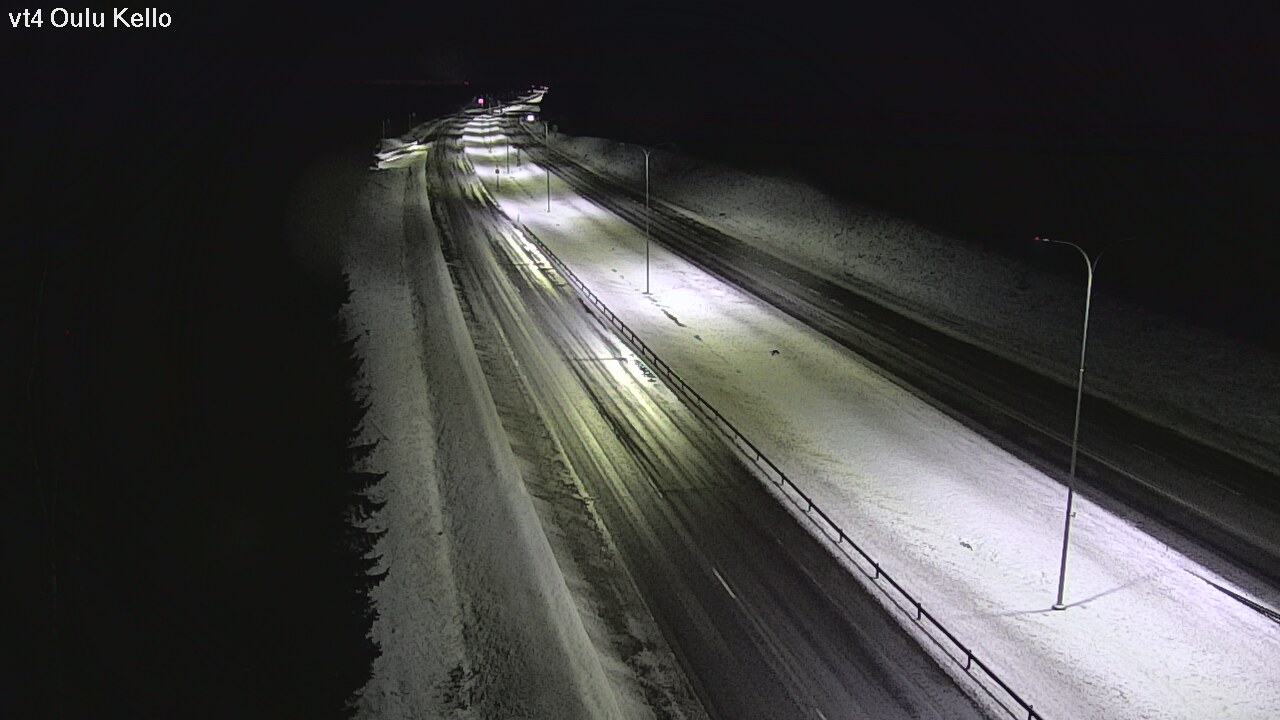 Weather Camera Image Väg 4 Uleåborg, Kello, Oulu, Pohjois-Pohjanmaa
