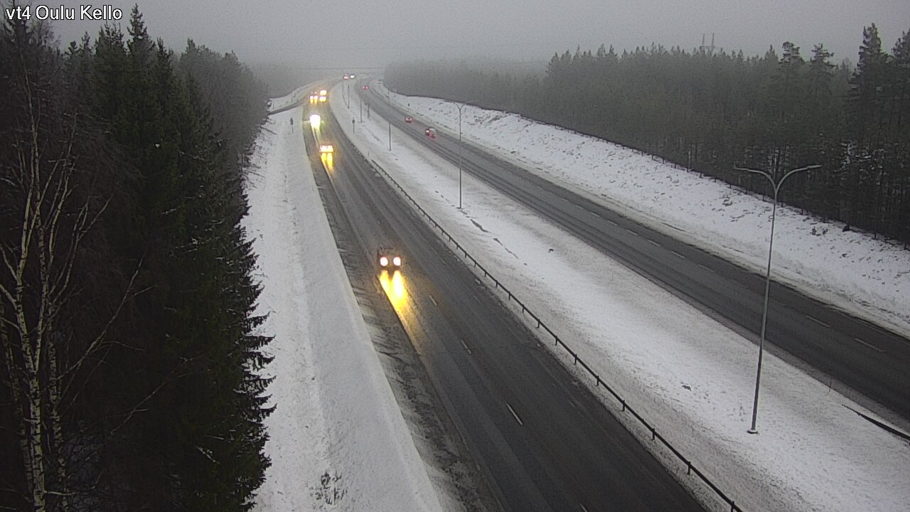 Weather Camera Image Väg 4 Uleåborg, Kello, Oulu, Pohjois-Pohjanmaa