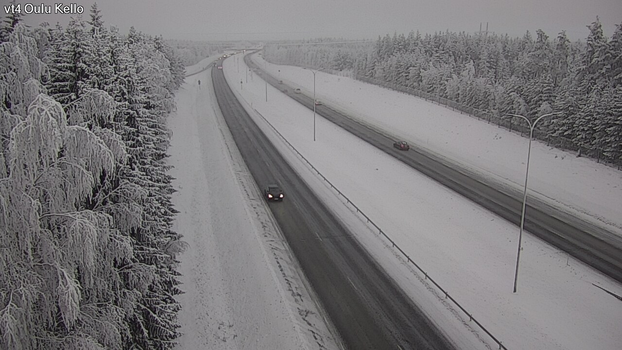 Weather Camera Image Väg 4 Uleåborg, Kello, Oulu, Pohjois-Pohjanmaa