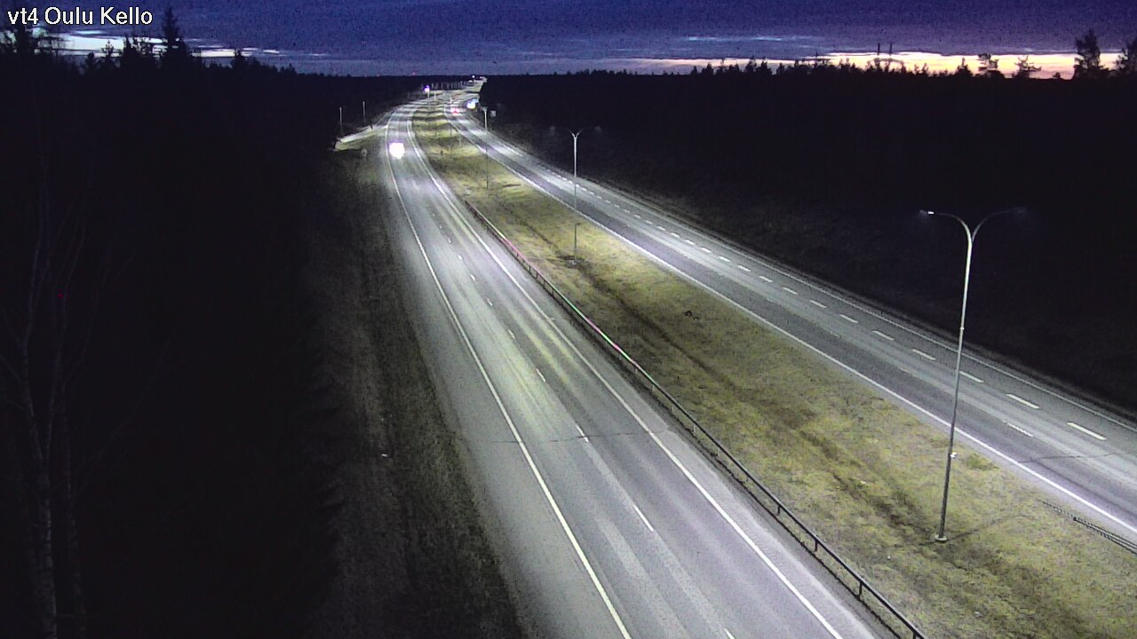 Weather Camera Image Road 4 Oulu, Kello, Oulu, Pohjois-Pohjanmaa