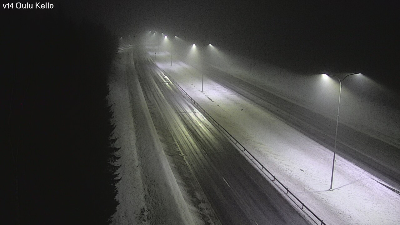 Weather Camera Image Väg 4 Uleåborg, Kello, Oulu, Pohjois-Pohjanmaa