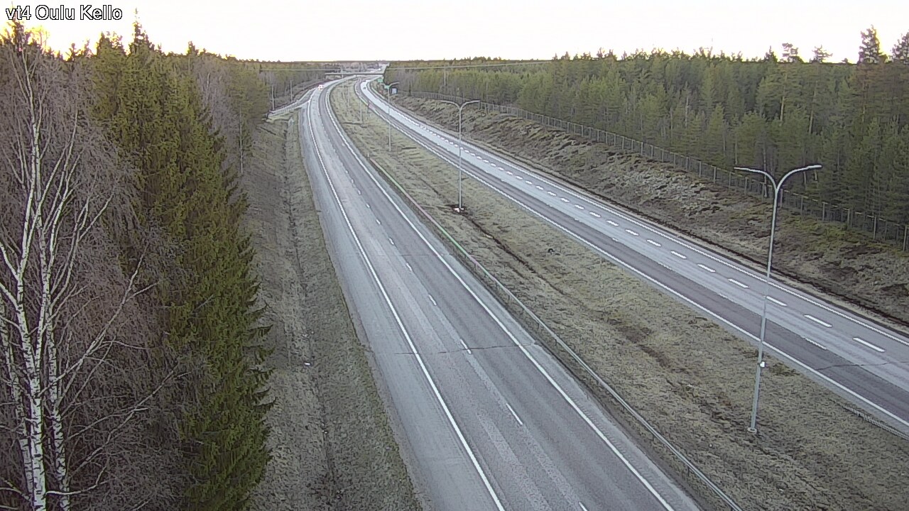 Weather Camera Image Väg 4 Uleåborg, Kello, Oulu, Pohjois-Pohjanmaa