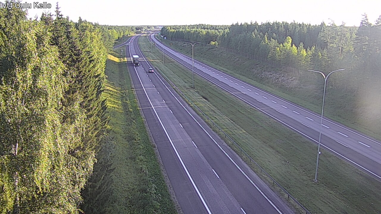 Weather Camera Image Road 4 Oulu, Kello, Oulu, Pohjois-Pohjanmaa