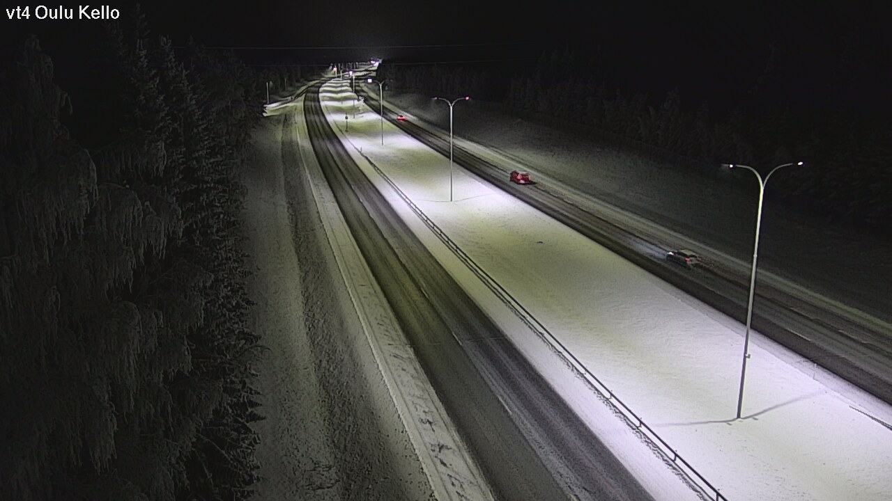 Weather Camera Image Väg 4 Uleåborg, Kello, Oulu, Pohjois-Pohjanmaa