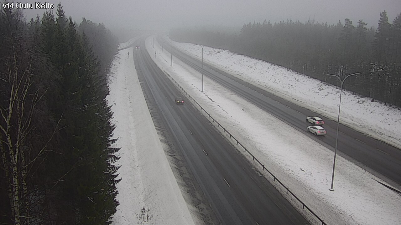 Weather Camera Image Väg 4 Uleåborg, Kello, Oulu, Pohjois-Pohjanmaa