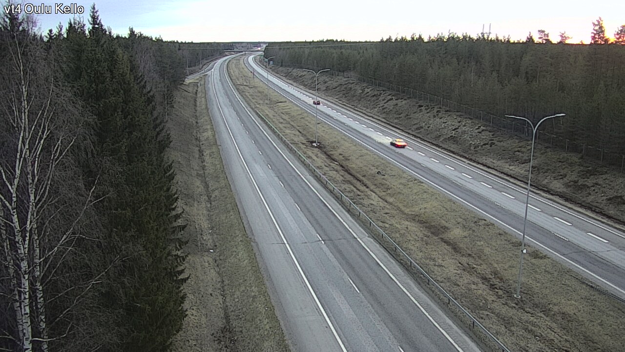 Weather Camera Image Road 4 Oulu, Kello, Oulu, Pohjois-Pohjanmaa