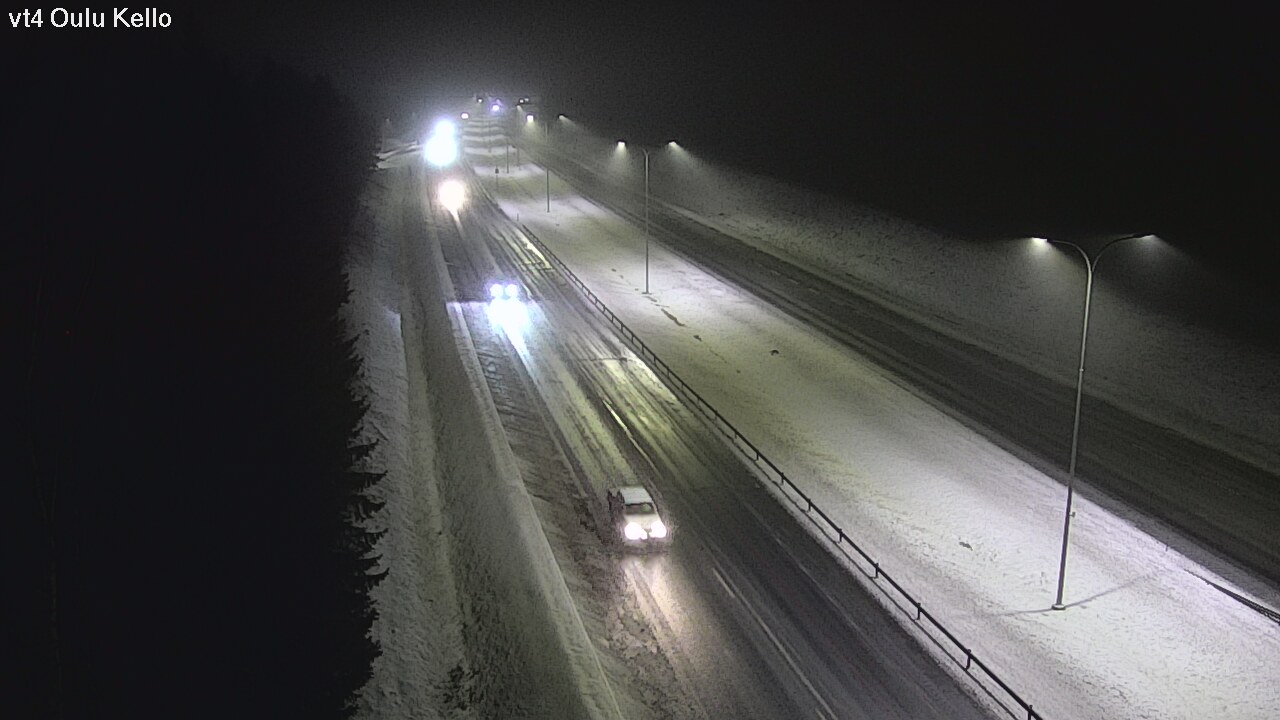 Weather Camera Image Väg 4 Uleåborg, Kello, Oulu, Pohjois-Pohjanmaa