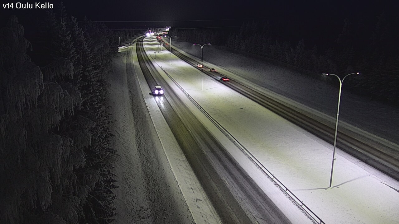 Weather Camera Image Väg 4 Uleåborg, Kello, Oulu, Pohjois-Pohjanmaa