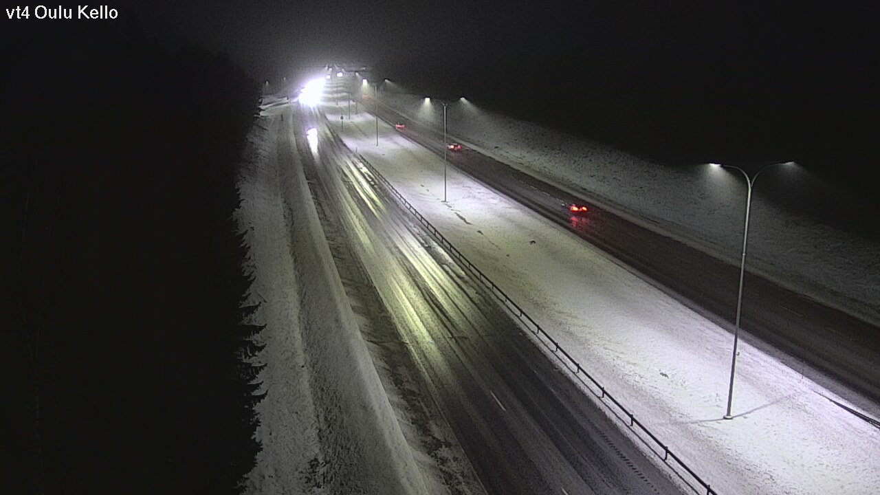 Weather Camera Image Väg 4 Uleåborg, Kello, Oulu, Pohjois-Pohjanmaa