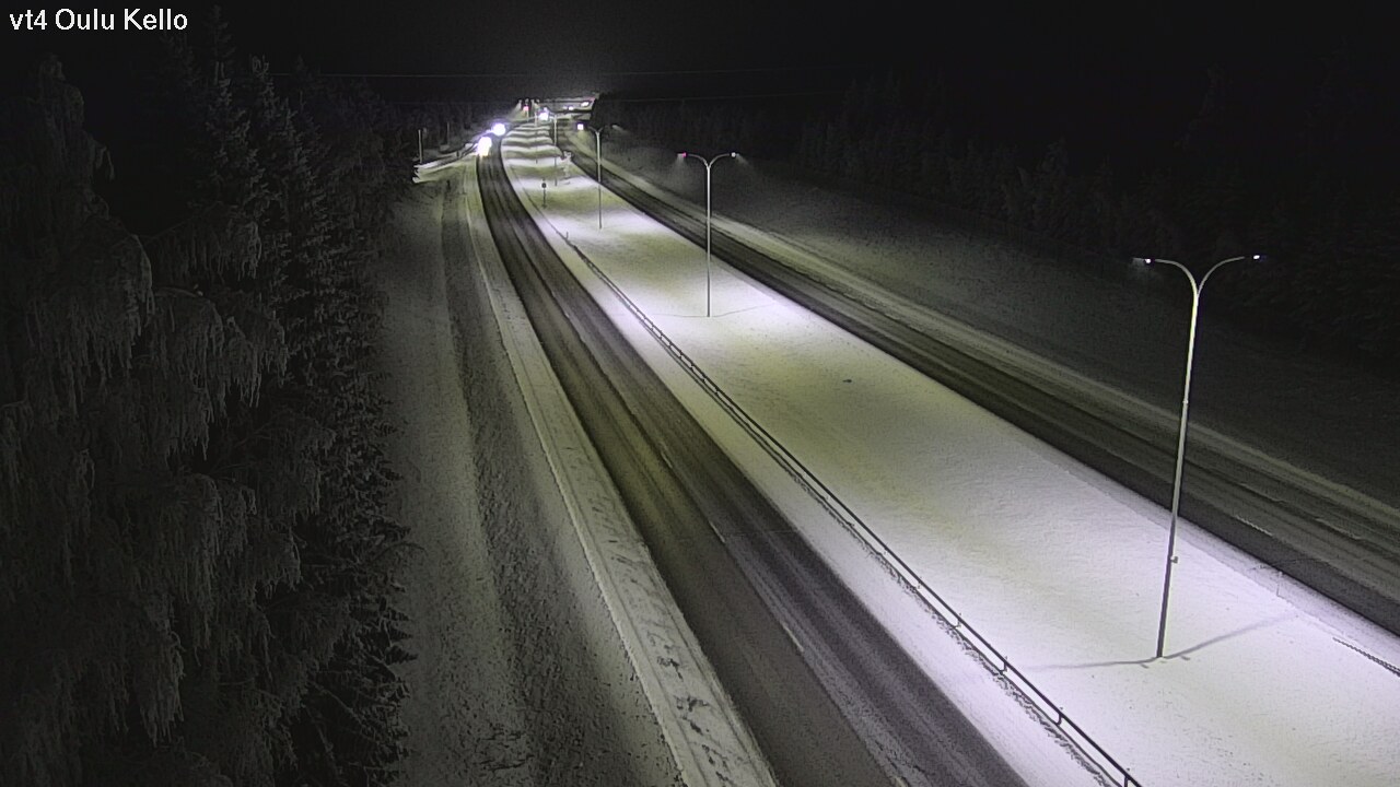 Weather Camera Image Väg 4 Uleåborg, Kello, Oulu, Pohjois-Pohjanmaa